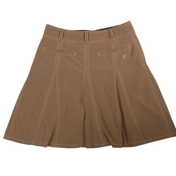 Athleta Whatever Pleated Skirt Skort Tennis A-Line in Light Brown size 6 - Picture 3 of 8
